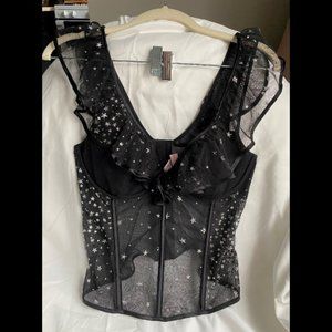 Victoria's Secret Glitter Stars Corset